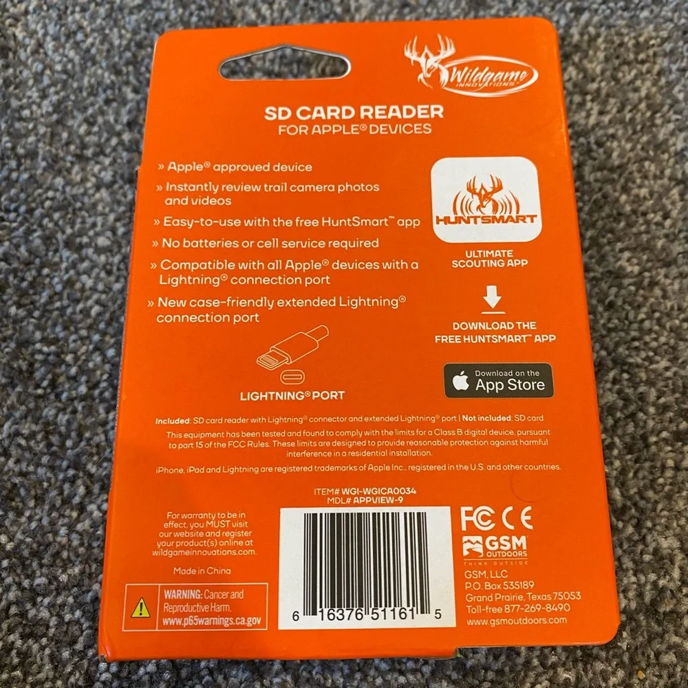 Wildgame SD Card Reader - NEW